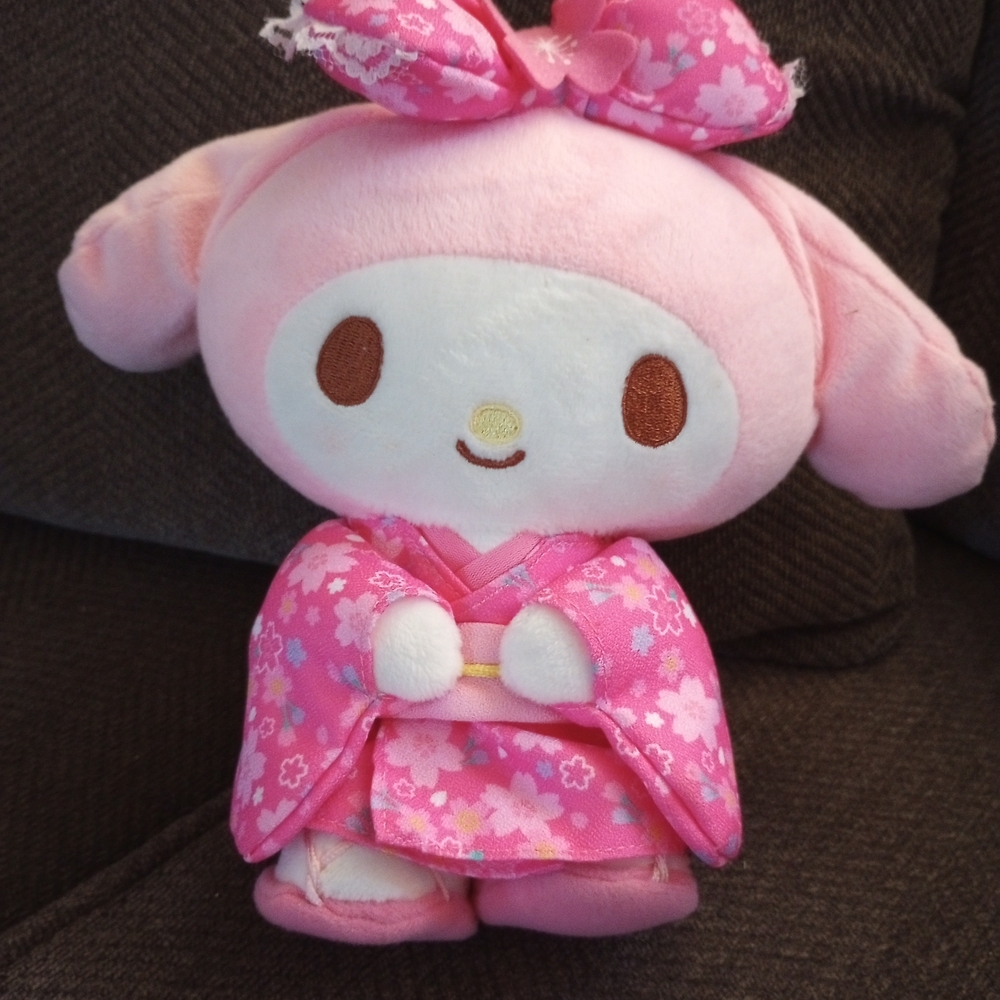Sanrio My Melody Pink Plush Toy in Kimono